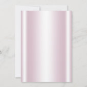 Invitations de la princesse rose Quinceanera (Dos)