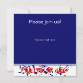 Invitations de la quatrième 4 juillet (Dos)