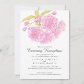 Invitations de la réception du printemps en fleurs (Devant)