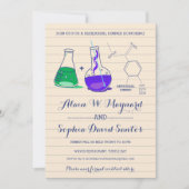 Invitations de la répétition de chimie violette et (Devant)