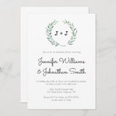 Invitations de la répétition de la couronne modern (Devant / Derrière)