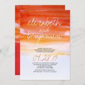 Invitations de la répétition de l'aquarelle modern (Devant / Derrière)