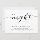 Invitations de la répétition de mariage moderne et (Devant)