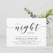 Invitations de la répétition de mariage moderne et (Debout devant)