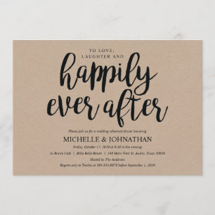 Invitations de la répétition de Mariage rustique