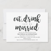 Invitations de la répétition de Mariage rustique (Devant)