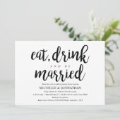 Invitations de la répétition de Mariage rustique (Debout devant)