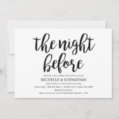 Invitations de la répétition de Mariage rustique (Devant)