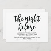 Invitations de la répétition de Mariage rustique (Devant / Derrière)