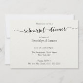 Invitations de la répétition des Mariages noirs et (Dos)