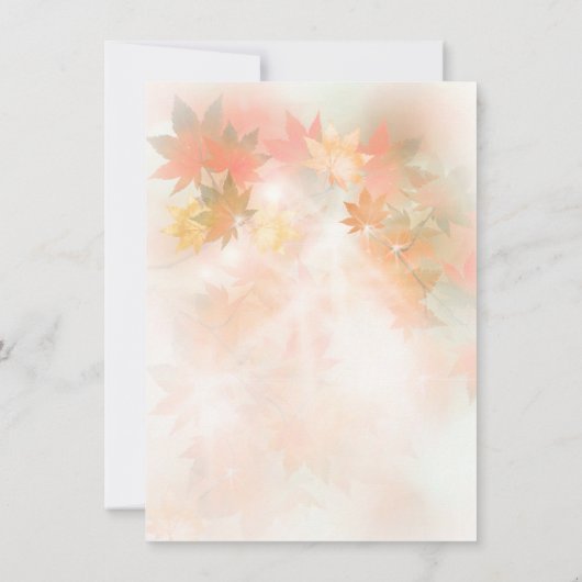 Invitations de la répétition du brouillard d'autom (Dos)