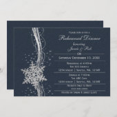 invitations de la répétition Mariage de flocon d'a (Devant / Derrière)