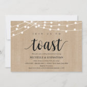Invitations de la répétition Rustic String Lights (Devant)