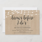 Invitations de la répétition Rustic String Lights (Devant)