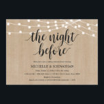Invitations de la répétition Rustic String Lights<br><div class="desc">Planifier un dîner de répétition mariage avec le futur marié et le futur Groom,  avant leur GRANDE journée ? Invitation les invités avec cette Rustic Farm String Lights Mariage Diner Invitation Card. Ajoutez les détails de votre souper de répétition en caractères noirs correspondants / lettrage.

#TeeshaDerrick</div>
