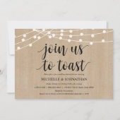 Invitations de la répétition Rustic String Lights (Devant)