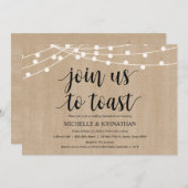 Invitations de la répétition Rustic String Lights (Devant / Derrière)