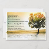 Invitations de la réunion de la famille Rustic Lak (Devant)