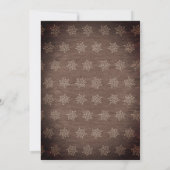 Invitations de la Rustic Kraft Winter Bridal Showe (Dos)
