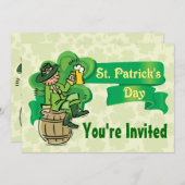 Invitations de la Saint Patrick! (Devant / Derrière)