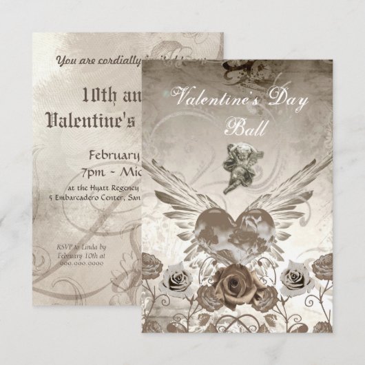 Invitations de la Saint-Valentin (Devant / Derrière)