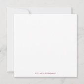 Invitations de la Saint-Valentin Red Strawberry Pi (Dos)