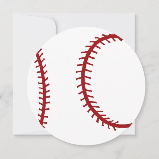 Invitations de la soirée à thème du baseball (Devant)