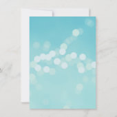 Invitations de la soirée Aqua Blue Bachelorette (Dos)