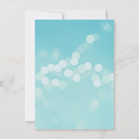 Invitations de la soirée Aqua Blue Bachelorette (Dos)