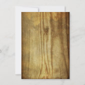 Invitations de la soirée de bachelorette en bois d (Dos)