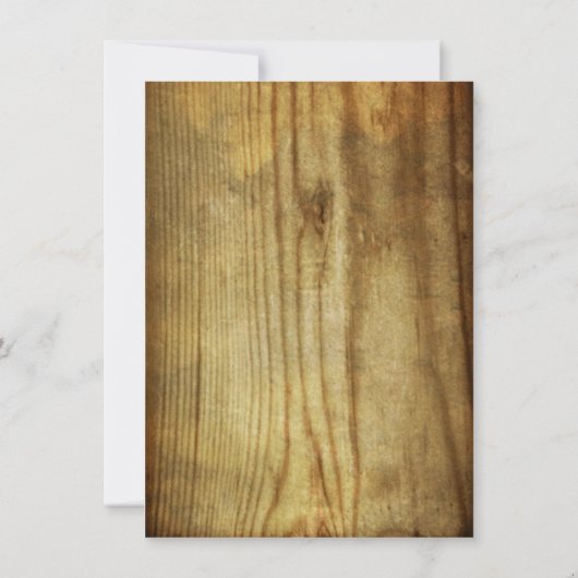 Invitations de la soirée de bachelorette en bois d (Dos)