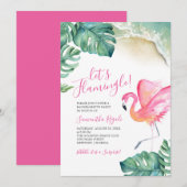 Invitations de la soirée de bachelorette tropicale (Devant / Derrière)