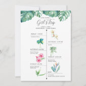 Invitations de la soirée de bachelorette tropicale (Devant)