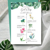 Invitations de la soirée de bachelorette tropicale