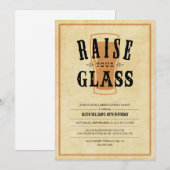 Invitations de la soirée de dégustation de bière (Devant / Derrière)