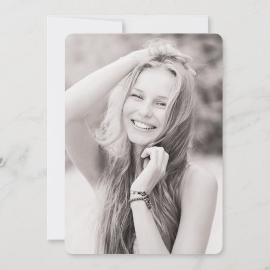 Invitations de la soirée de graduation Gem Chic st (Dos)