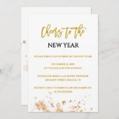 Invitations de la Soirée de l'or moderne (Devant / Derrière)