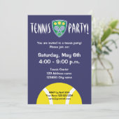 Invitations de la soirée de tennis| invitations de (Debout devant)