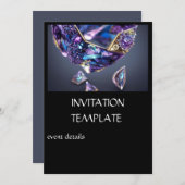 Invitations de la soirée Diamond Jewels (Devant / Derrière)