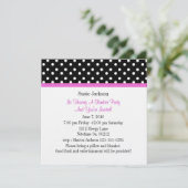 Invitations de la soirée papillon Polka Dot (Debout devant)