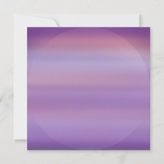 Invitations de la souris mauve lune (Devant)