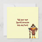 Invitations de la Turquie de vacances de bon (Dos)