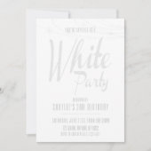 Invitations de la White Party (Devant)