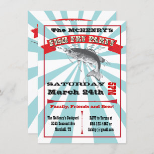 Invitations de l'affiche du Fish Fry Party