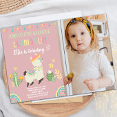 Invitations de lama avec photo