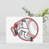 Invitations de lanceur de baseball (Debout devant)