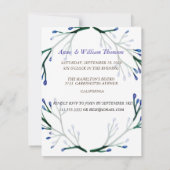 Invitations de l'anniversaire botanique (Dos)