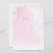 Invitations de l'anniversaire de rose (Dos)