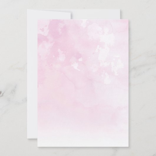 Invitations de l'anniversaire de rose (Dos)