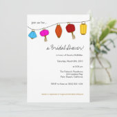 Invitations de lanternes chinoises 5x7 (Debout devant)